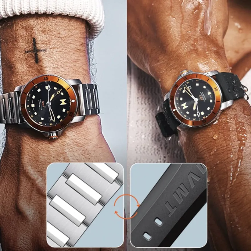 MVMT Waterproof|Automatic^Cali Diver GMT Automatic