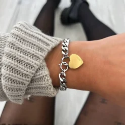 Women MVMT Bracelets|Heartlocks^Chunky Heartlock Chain Bracelet