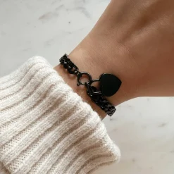 Women MVMT Heartlocks|Chains^Chunky Heartlock Chain Bracelet