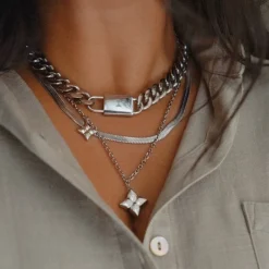 Women MVMT Necklaces^Chunky Padlock Necklace