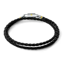 MVMT Bracelets^Double Braided Leather Bracelet