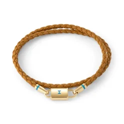 MVMT Bracelets^Double Braided Leather Bracelet