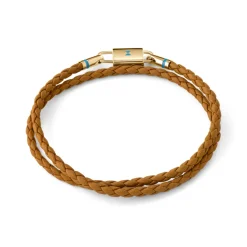 MVMT Bracelets^Double Braided Leather Bracelet
