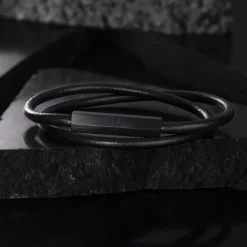 MVMT Bracelets^Double Leather Wrap