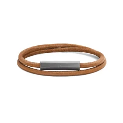 MVMT Bracelets^Double Leather Wrap