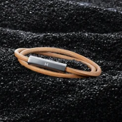 MVMT Bracelets^Double Leather Wrap