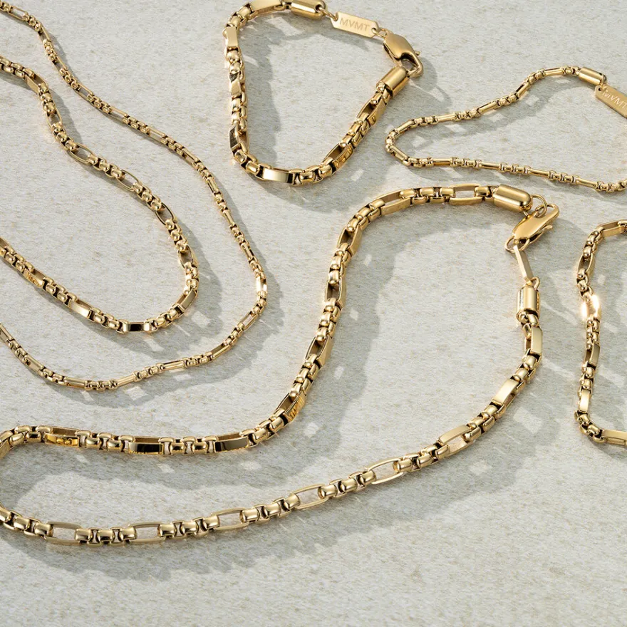 MVMT Necklaces^Figaro Box Chain Necklace