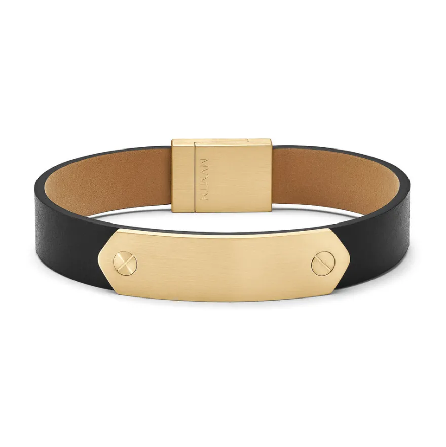MVMT Leather|Bracelets^Leather ID Bracelet