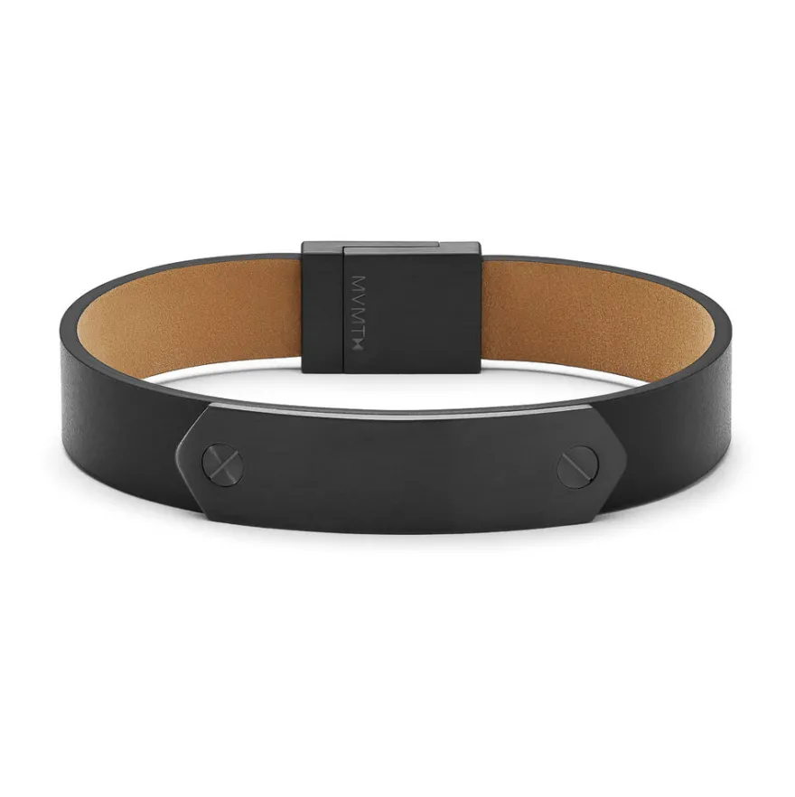 MVMT Leather|Bracelets^Leather ID Bracelet