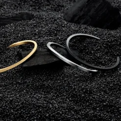Women MVMT Cuffs|Bracelets^Twist Knurling Cuff Men's Bracelet