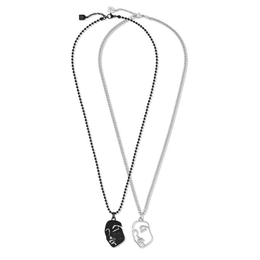Women MVMT Pendants|Kim Rose Collection^Yin & Yang Necklace Set
