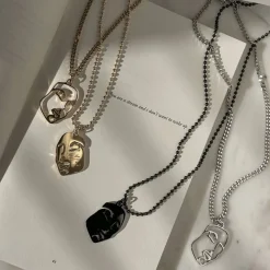 Women MVMT Pendants|Kim Rose Collection^Yin & Yang Necklace Set