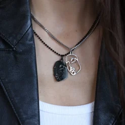 Women MVMT Pendants|Kim Rose Collection^Yin & Yang Necklace Set