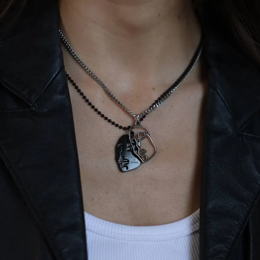 Women MVMT Pendants|Kim Rose Collection^Yin & Yang Necklace Set