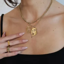 Women MVMT Pendants|Kim Rose Collection^Yin & Yang Necklace Set